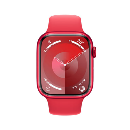 Apple Watch Series 9 (GPS + Cellular) 45mm Aluminum Case with RED Sport Band - S/M - (PRODUCT)RED - MRYE3LL/A