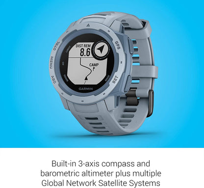 Garmin - Instinct GPS Smartwatch 45mm Fiber-Reinforced Polymer - Sea Foam - 010-02064-05
