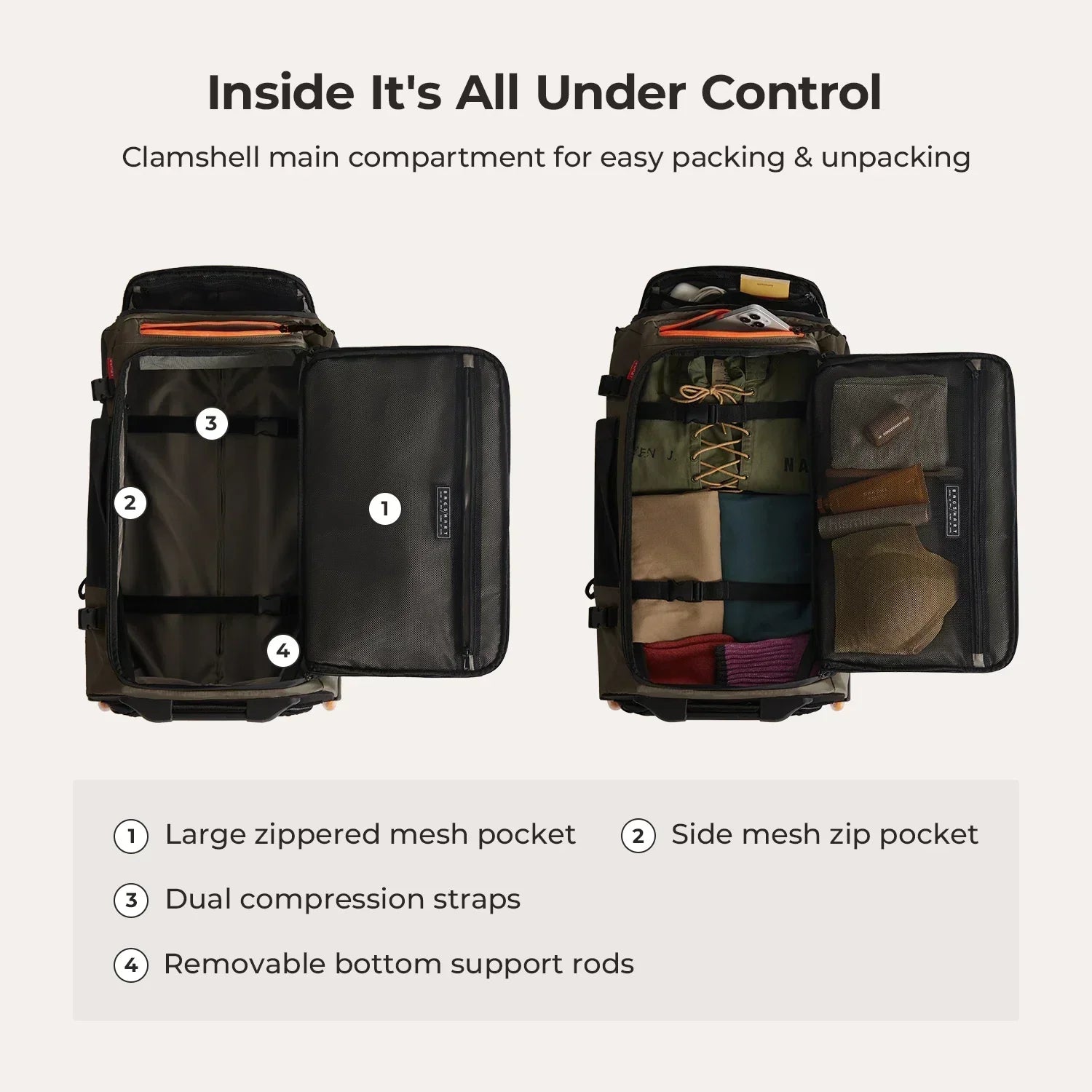 Blast 43L Roller Backpack