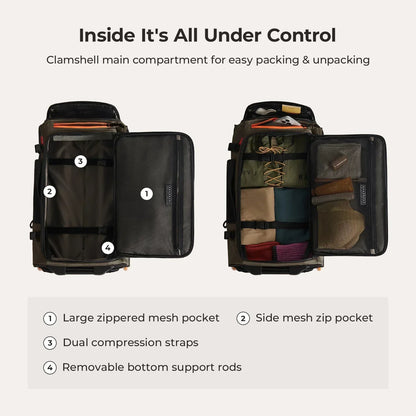 Blast 43L Roller Backpack