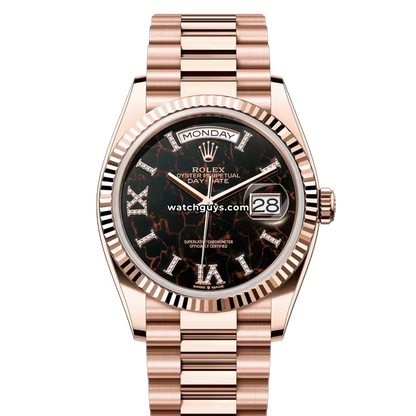 Rolex Day-Date 128235 Eisenkiesel Diamond Roman