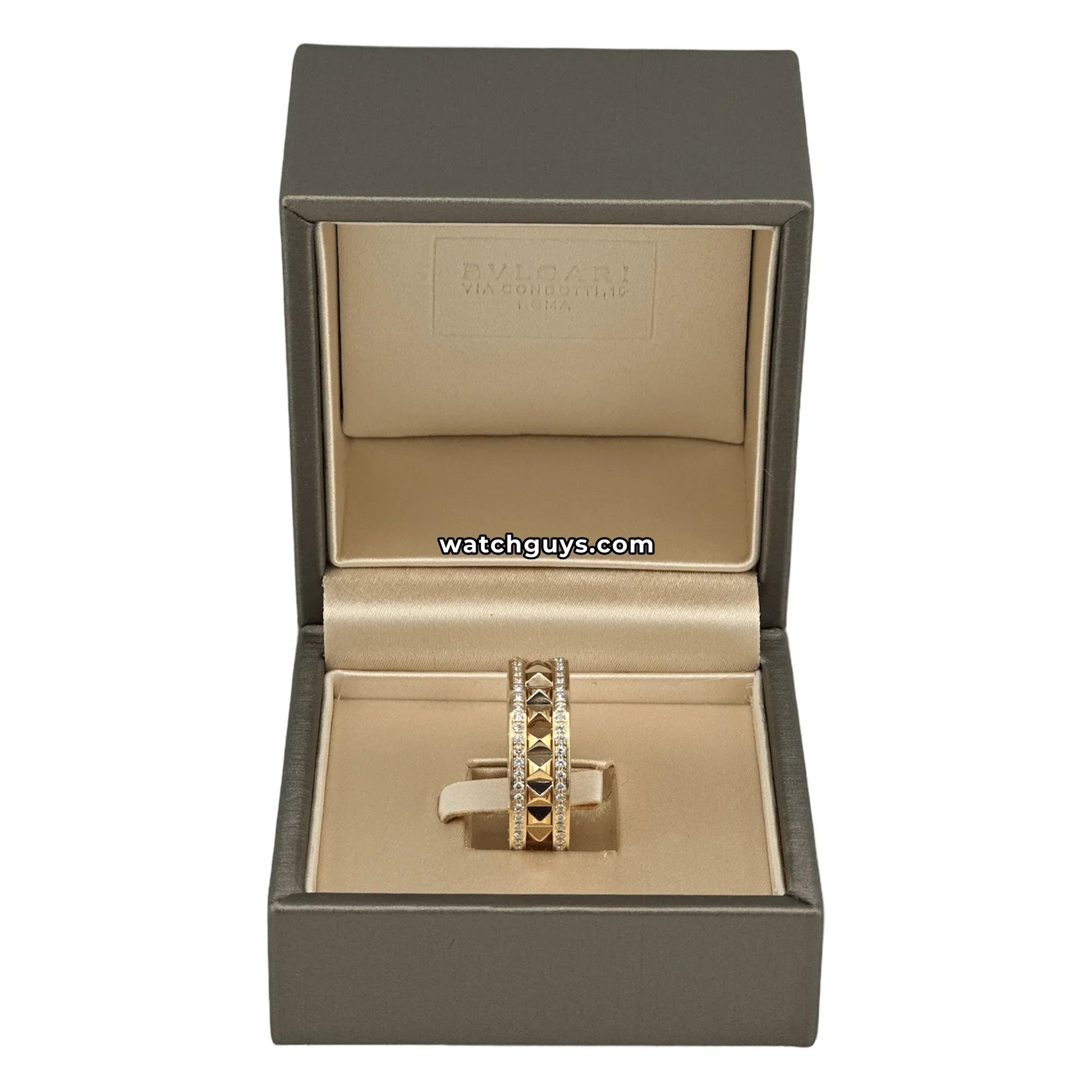 Bvlgari B.Zero1 Rock Diamond Yellow Gold Ring