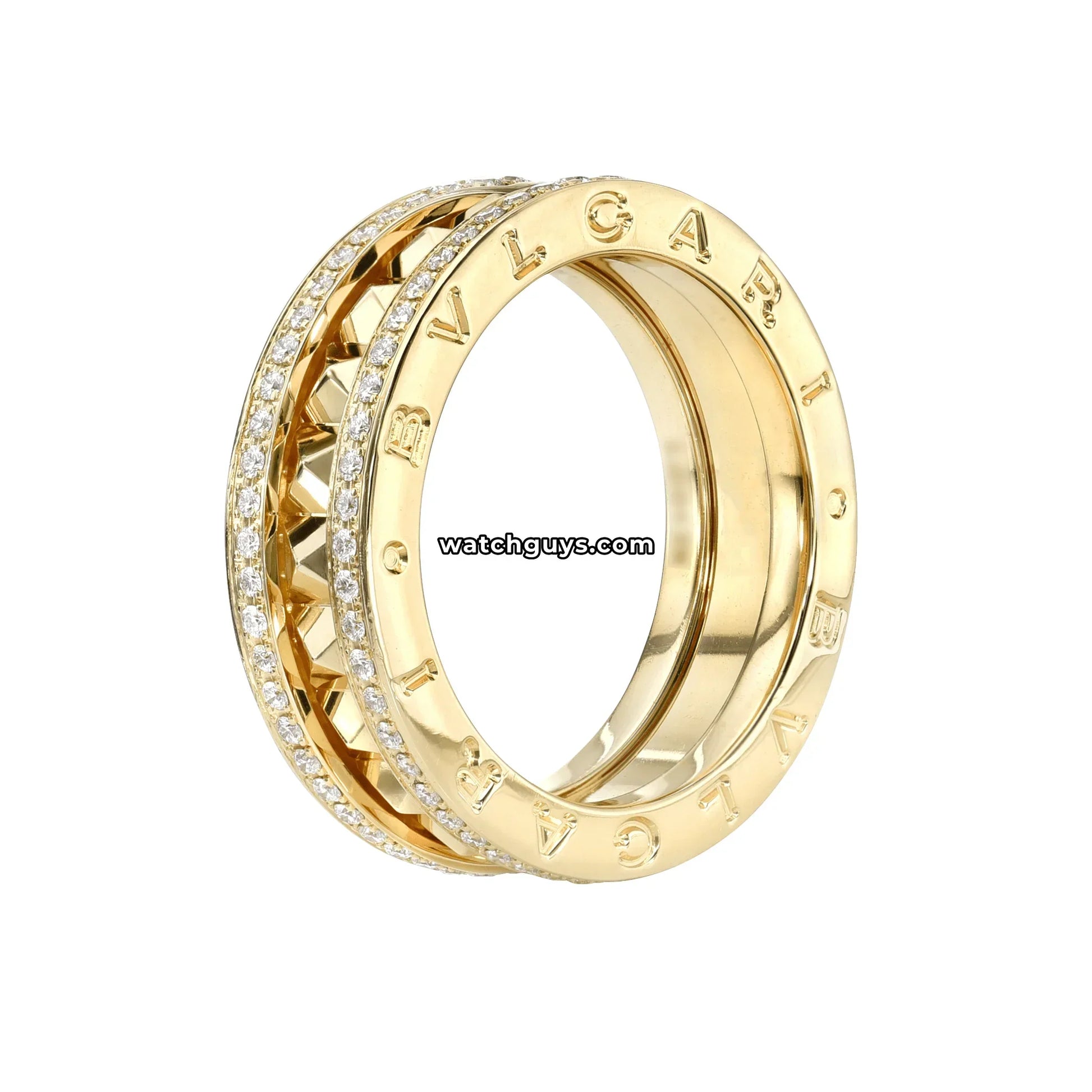 Bvlgari B.Zero1 Rock Diamond Yellow Gold Ring