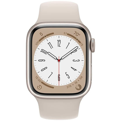 Apple Series 8 GPS+Cel 41mm Aluminum Case Starlig Sport Band - Starlight - MNV03LL/A