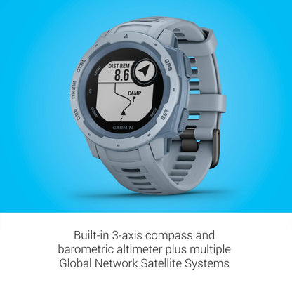 Garmin - Instinct GPS Smartwatch 45mm Fiber-Reinforced Polymer - Sea Foam - 010-02064-05