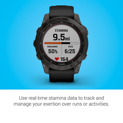 Garmin fenix 7 Solar GPS Smartwatch 47mm - Slate Gray - 010-02540-10