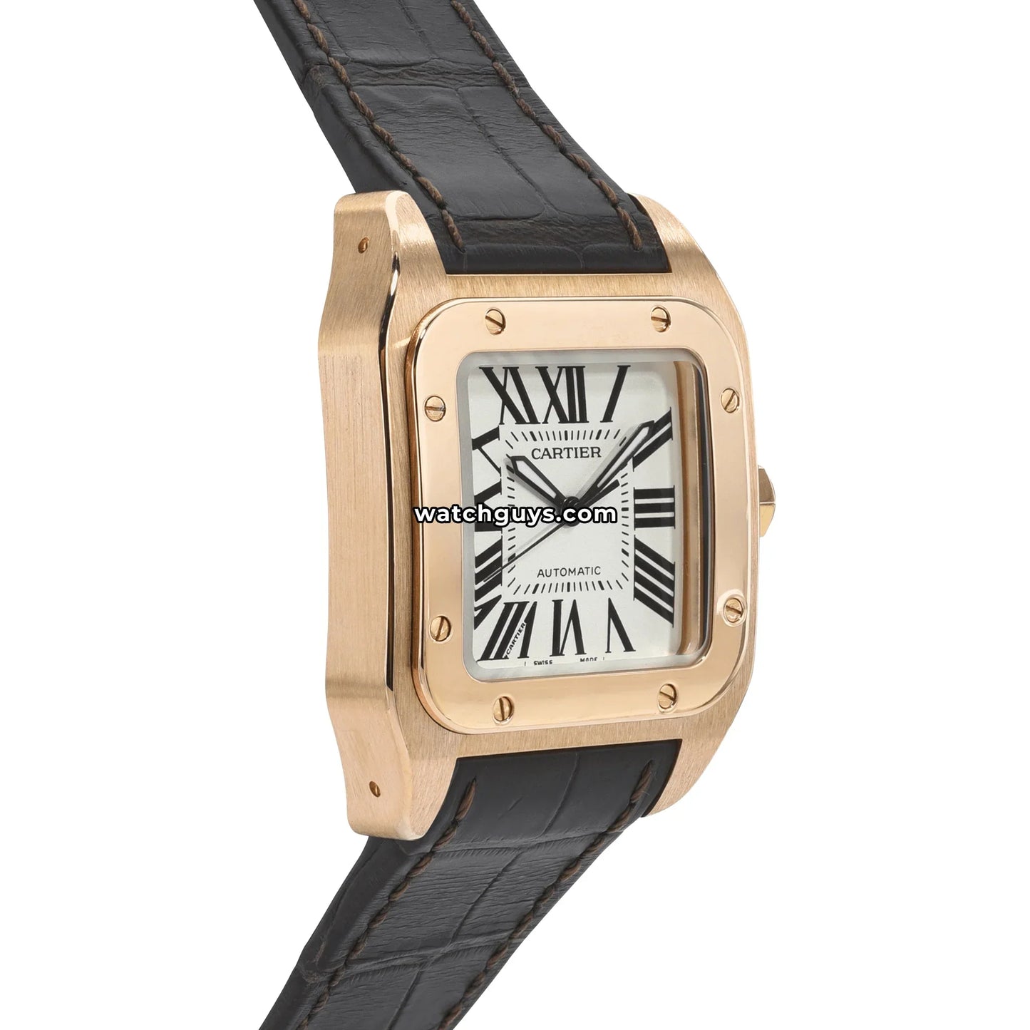 Cartier Santos 100 Medium Rose Gold W20108Y1