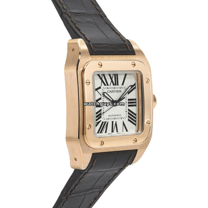 Cartier Santos 100 Medium Rose Gold W20108Y1