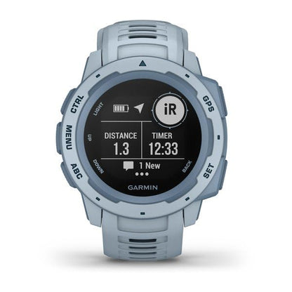Garmin - Instinct GPS Smartwatch 45mm Fiber-Reinforced Polymer - Sea Foam - 010-02064-05