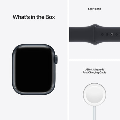 Apple Watch Series 7 GPS CEL 41MM - Midnight W/ Midnight Sport Band - MKH73LL/A
