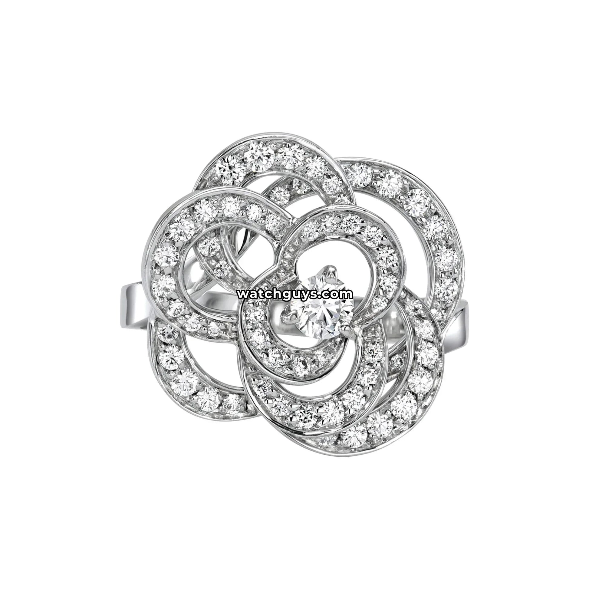 Chanel Fil De Camélia Diamond Ring