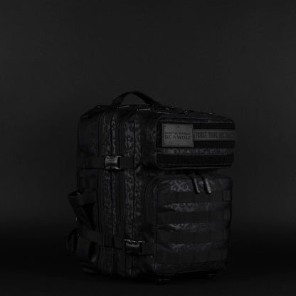 25L Backpack Black Leopard