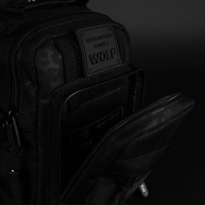 4L Mini Tactical Sling Bag Black Leopard