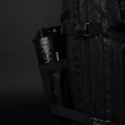 45L Backpack Black Leopard