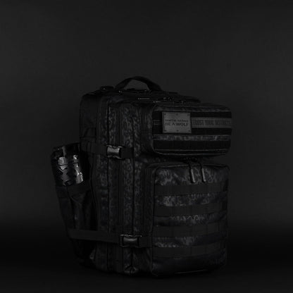 45L Backpack Black Leopard