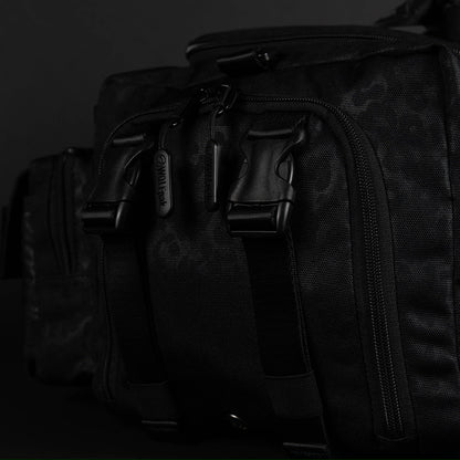30L Perfect Duffle Bag Black Leopard