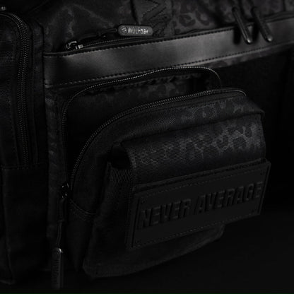 30L Perfect Duffle Bag Black Leopard