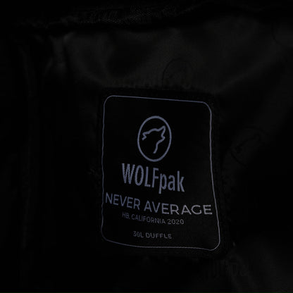 30L Perfect Duffle Bag Black Leopard