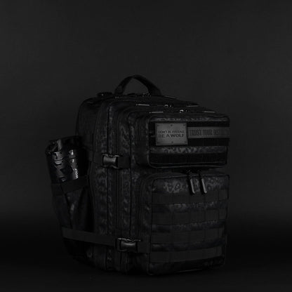 35L Backpack Black Leopard