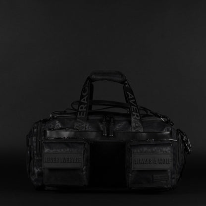 30L Perfect Duffle Bag Black Leopard