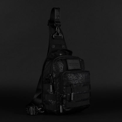 9L Tactical Sling Bag Black Leopard