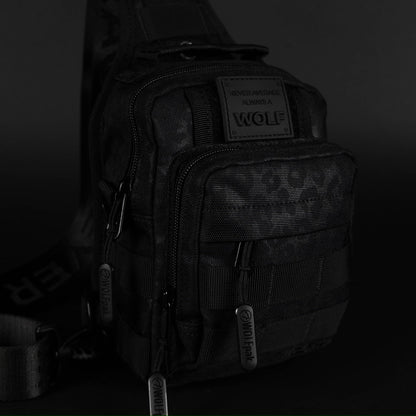 4L Mini Tactical Sling Bag Black Leopard