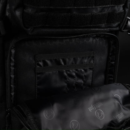 35L Backpack Black Leopard