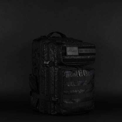 45L Backpack Black Leopard