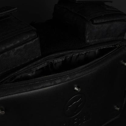 30L Perfect Duffle Bag Black Leopard
