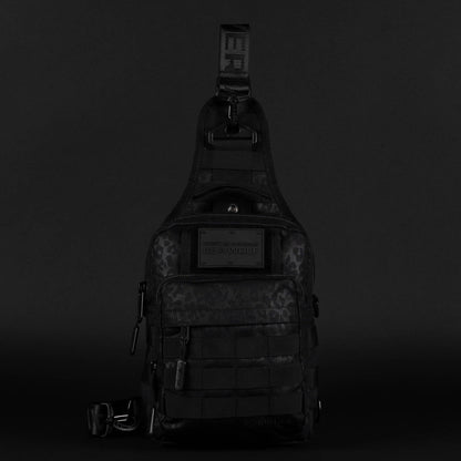 9L Tactical Sling Bag Black Leopard