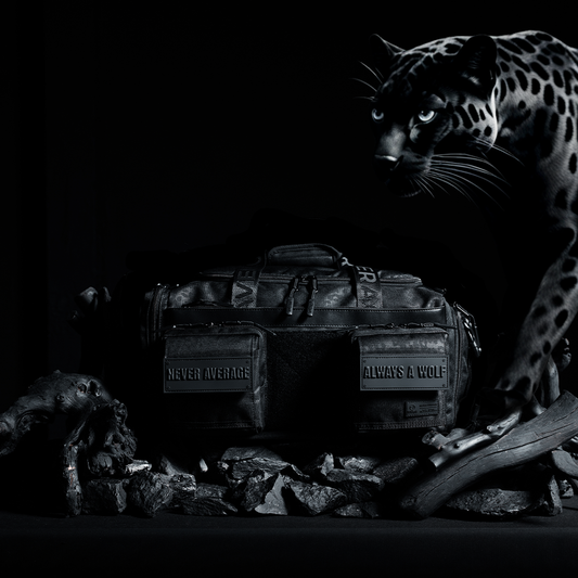 20L Mini Duffle Bag Black Leopard