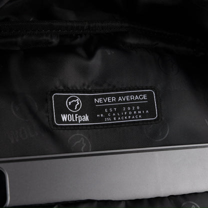 25L Backpack Black Leopard