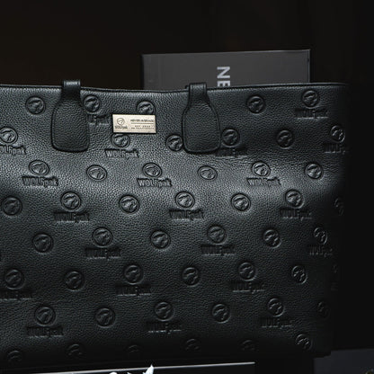 Tote Bag Black Luxury Leather