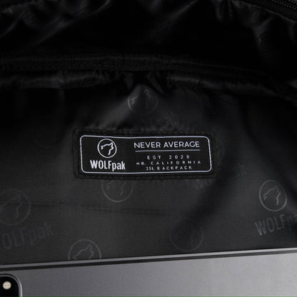 35L Backpack Black Leopard