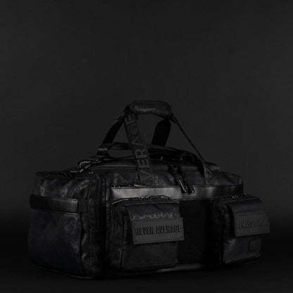 30L Perfect Duffle Bag Black Leopard