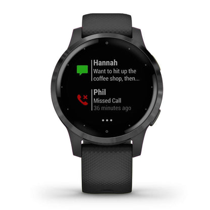 Garmin - vivoactive 4S Smartwatch 40mm Fiber-Reinforced Polymer - Slate - 010-02172-11