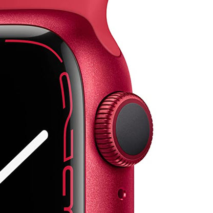 Apple Watch Series 7 (GPS) 41mm RED Aluminum Case/RED Sport band - MKHD3LL/A