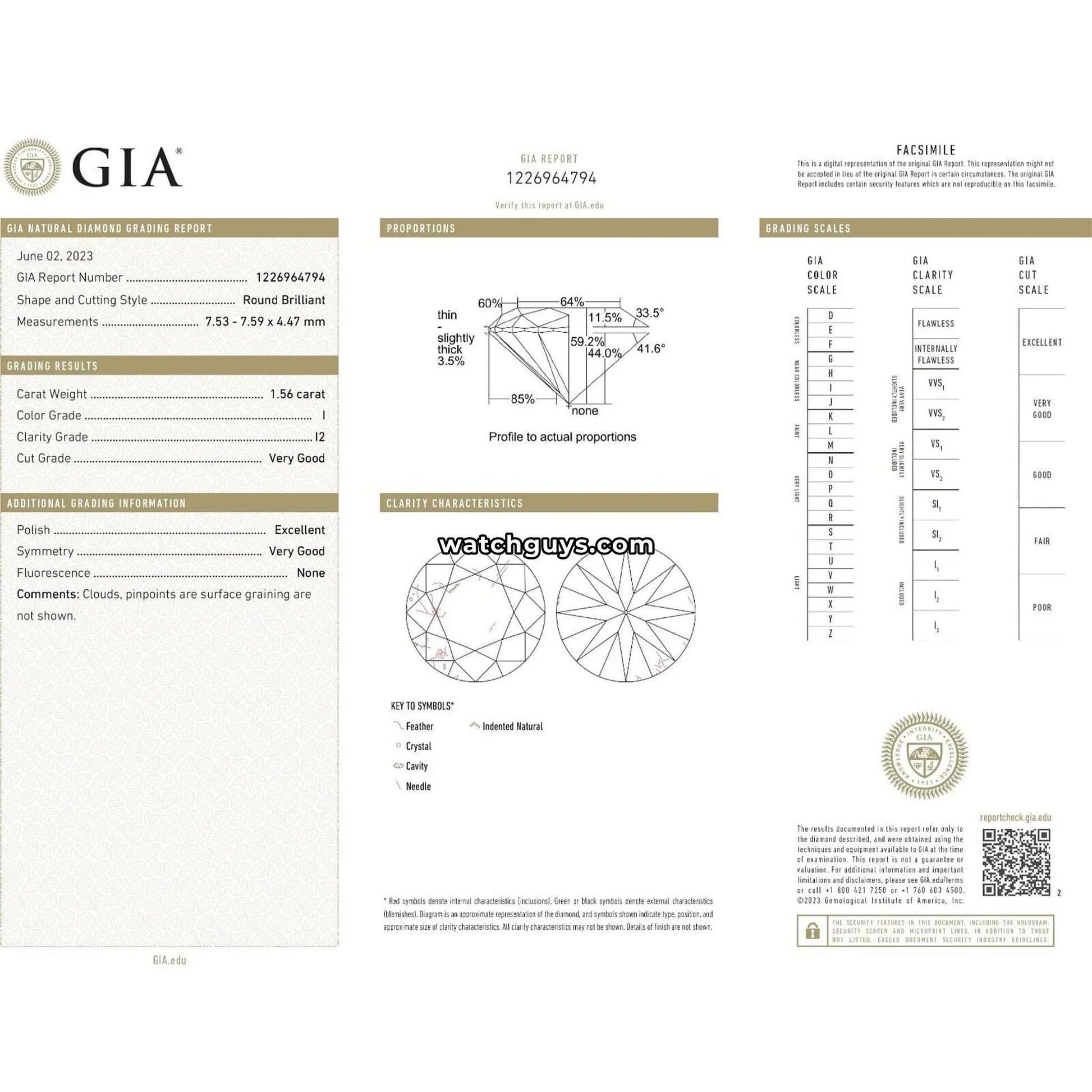 Diamond Stud Earrings 3.08 Carat TW 14K White Gold GIA Certified