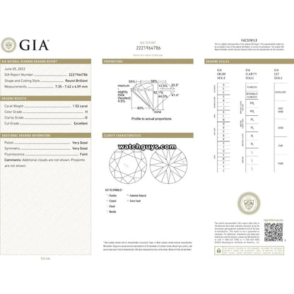 Diamond Stud Earrings 3.08 Carat TW 14K White Gold GIA Certified