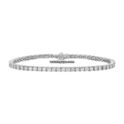 Diamond Tennis Bracelet 4.70 Carat TW 18k White Gold