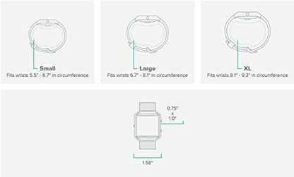 Fitbit Blaze Special Edition, Large (6.7 - 8.1 inch) - Gold/Pink- FB502GPKL