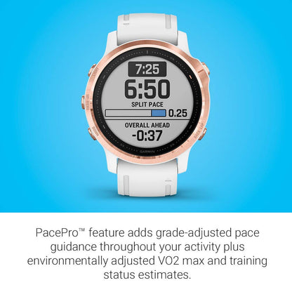 Garmin f?nix 6S Pro Smartwatch 42mm Fiber-Reinforced Polymer Rose Gold - 010-02159-10