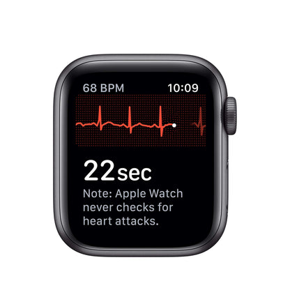 Apple Watch Series 5 44mm Space Gray Aluminum Black Band GPS - MWVF2LL/A