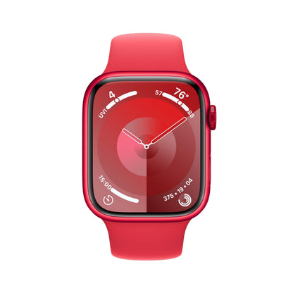 Apple Watch Series 9 (GPS + Cellular) 45mm Aluminum Case with RED Sport Band - M/L - (PRODUCT)RED - MRYG3LL/A