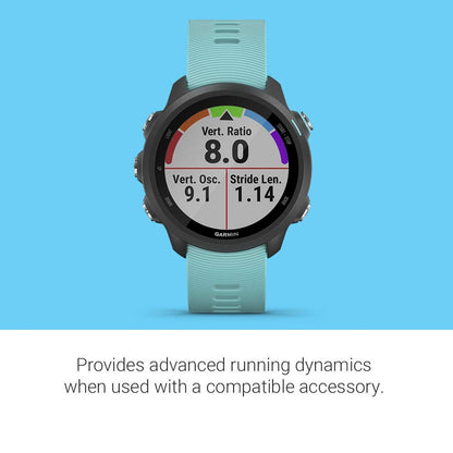 Garmin Forerunner 245 GPS Running Smartwatch - Aqua - 010-02120-22