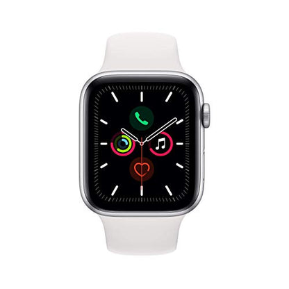 Apple Series 5 GPS + Cellular 44mm Silver Alum Case with White Sport - MWVY2LL/A