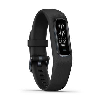 Garmin v¡vosmart 4, Activity and Fitness Tracker Midnight w/Black Band, Large - 010-01995-13