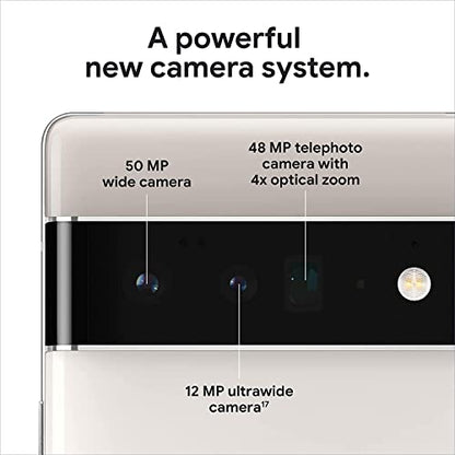 Google Pixel 6 Pro - 5G 6.71" AMOLED - Unlocked Smartphone with Advanced Pixel Camera and Telephoto Lens - 128GB - Cloudy White