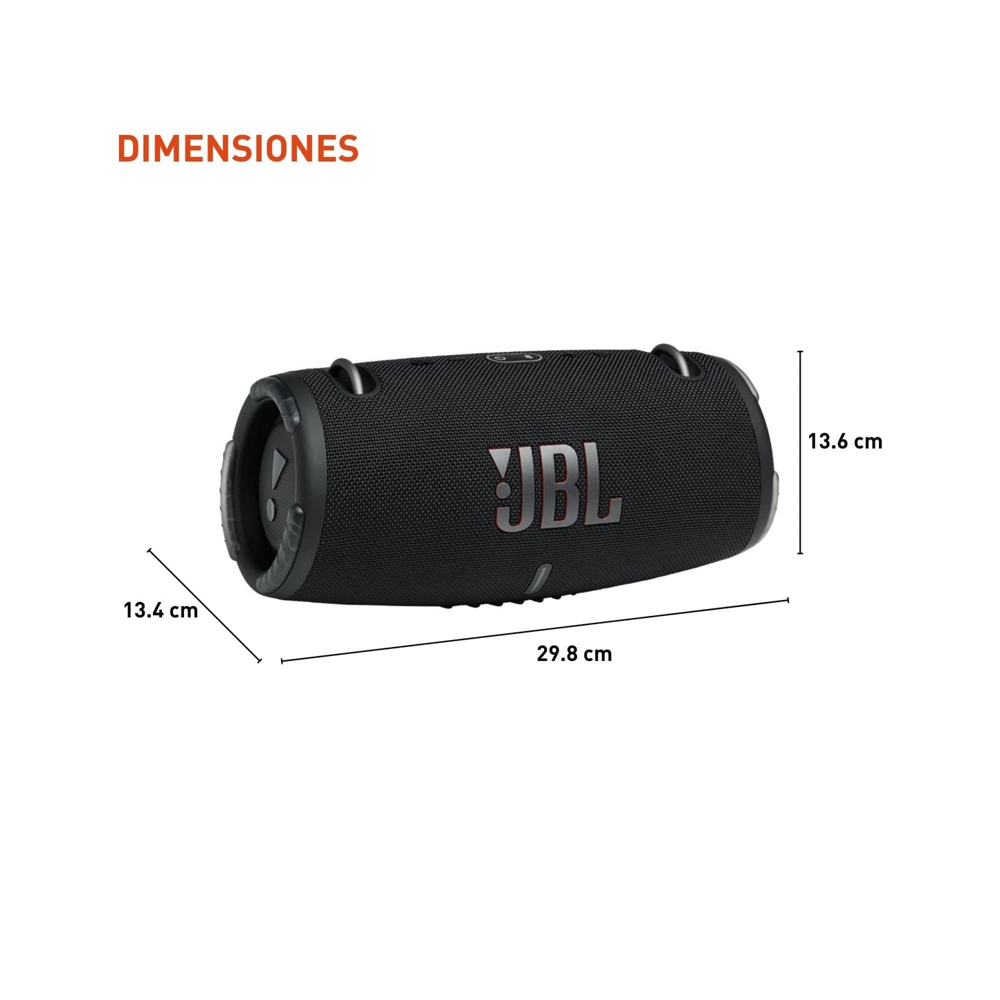 JBL - XTREME3 Portable Bluetooth Speaker - Black - JBLXTREME3BLKAM