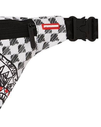 SCRIBBLE DRIBBLE CHECK SAVVY CROSSBODY